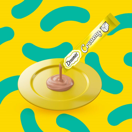 Dreamies Creamy 4x10g Kremowy Przysmak Dla Kotów Z Serem