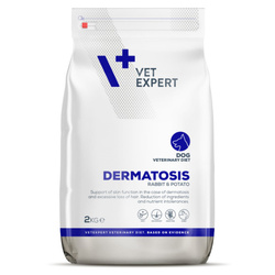 Vet Expert Dermatosis 2kg Sucha Karma Weterynaryjna z Królikiem Dla Psa z Alergią i Wrażliwą Skórą