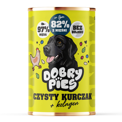 Dobry Pies Mono Kurczak 400g Monoproteinowa Mokra Karma Dla Dorosłych Psów Z Alergią I Nietolerancją Pokarmową Kurczak Z Kolagenem