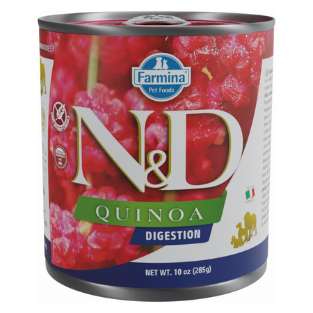 Farmina N&D Dog Quinoa Digestion 285g Dietetyczna Mokra Karma Dla Psa Z Jagnięciną Na Trawienie