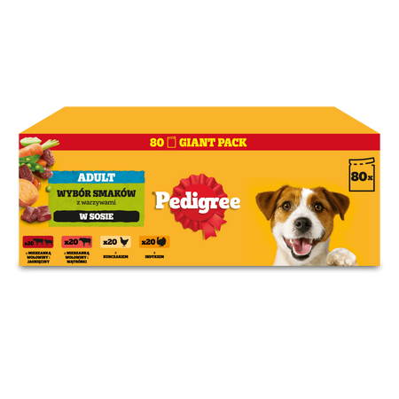 Pedigree Adult Mokra Karma Dla Psa 160x100g Wybór Smaków W Sosie