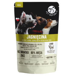 PetRepublic Mokra Karma Dla Psa Filet Jagnięcina Kawałki W Delikatnym Sosie 100g