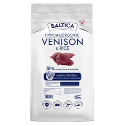 Baltica Adult Dziczyzna z Ryżem L/XL 12kg Hipoalergiczna Sucha Karma Dla Psów Dużych i Olbrzymich Ras
