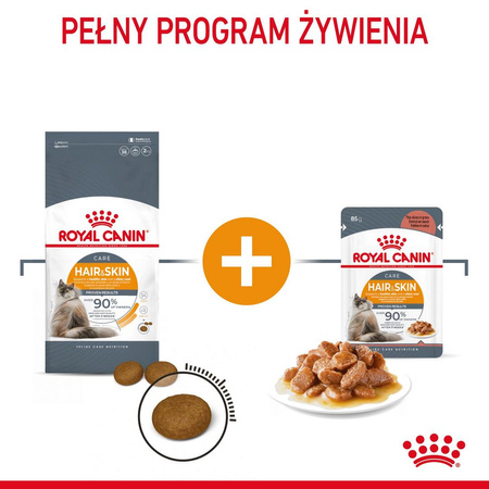 Royal Canin Hair&Skin Care 10kg Karma Sucha Dla Kotów Dorosłych Lśniąca Sierść i Zdrowa Skóra