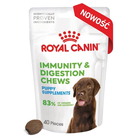 Royal Canin Supplements Dog Immunity & Digest Puppy 100g Suplementy W Postaci Przysmaków Wspierające Prawidłowe Trawienie I Odporność Szczeniąt