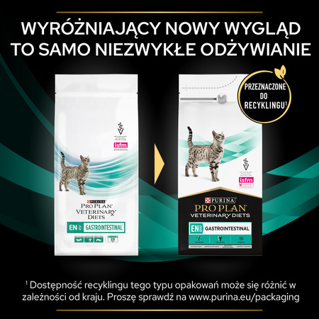 Purina Pro Plan Veterinary Diets Feline EN Gastrointestinal Sucha Karma Dla Kota 1,5kg Zaburzenia Żołądkowo-Jelitowe
