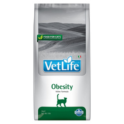 Farmina Vet Life Natural Diet Obesity Cat 5kg Sucha Karma Dla Kota Redukcja Nadmiernej Masy Ciała