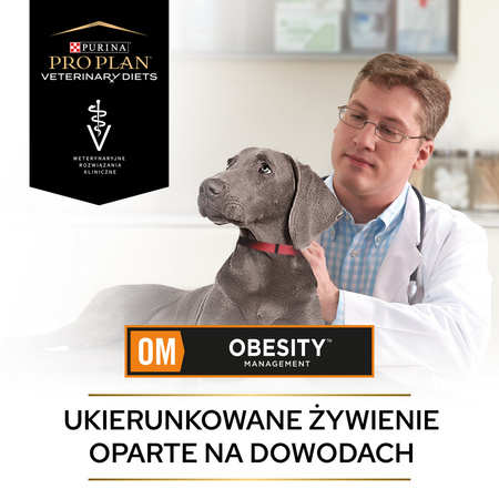 Purina Pro Plan Veterinary Diets Canine OM Obesity Management Sucha Karma Dla Psa 12kg Redukcja Masy Ciała