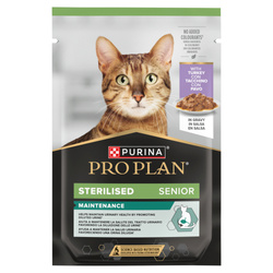 Purina Pro Plan Senior 7+ Sterilised Maintenance 85g  Mokra Karma Dla Kota z Indykiem w Sosie