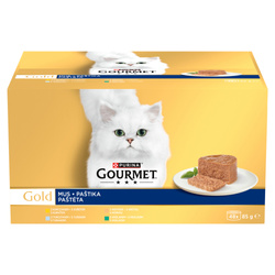 Purina Gourmet Gold Mus 48x85g Mokra Karma Dla Kota Mix 4 Smaków W Musie