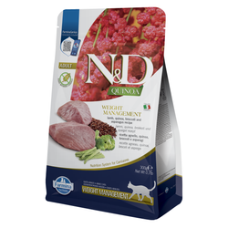 Farmina N&D Cat Quinoa Weight Management Lamb & Broccoli 300g Sucha Karma z Jagnięciną Dla Kota Redukcja Nadmiernej Masy Ciała