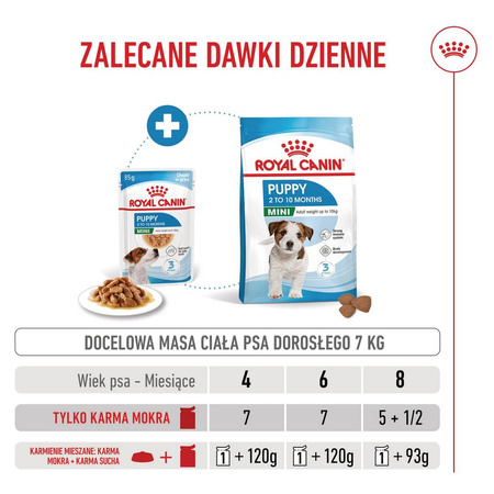 ROYAL CANIN SHN Mini Puppy 12x85g karma mokra w sosie dla szczeniąt do 10 miesiąca, ras małych