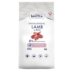 Baltica Adult Jagnięcina z Ryżem XS/S 9kg Hipoalergiczna Sucha Karma Dla Psów Miniaturowych i Małych Ras