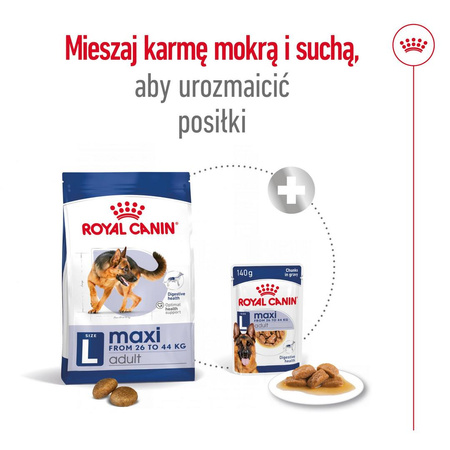 Royal Canin Adult Maxi BF 15kg Zbilansowana Sucha Karma Dla Psów Dużych Ras Do 5 Roku Życia
