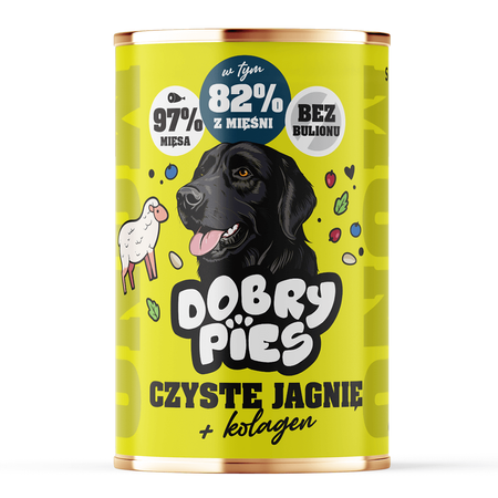 Dobry Pies 5x400g Mix 5 Smaków z Kolagenem 4+1 GRATIS