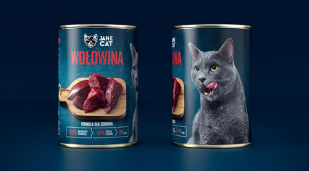 Jane Cat ADULT WOŁOWINA 400g mokra karma dla kotów bez zbóż i kurczaka