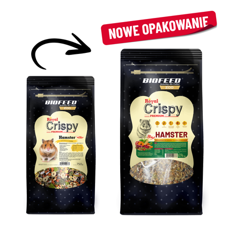 Biofeed Royal Crispy Premium Hamster 0,75kg Karma Dla Chomika
