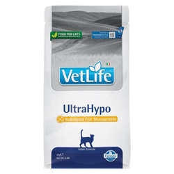 Farmina Vet Life Natural Diet Cat Ultrahypo 2kg Sucha Karma Dla Kota Przy Niepożądanych Reakcjach Na Pokarm
