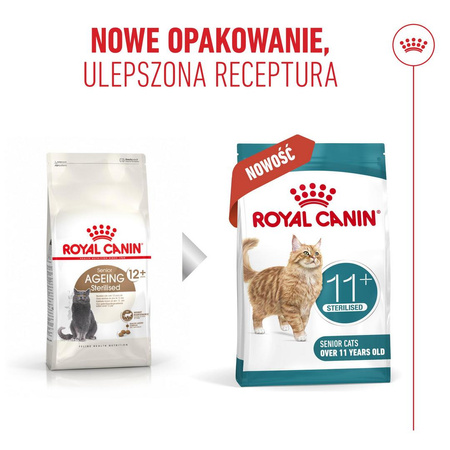Royal Canin Ageing Sterilised 11+ Karma Sucha 4kg Dla Kotów Dojrzałych Po Sterylizacji Powyżej 11 Roku Życia