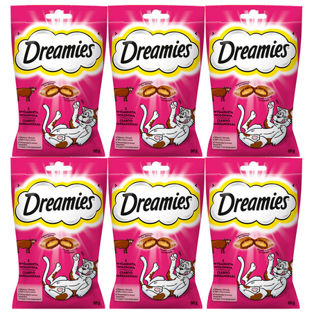 Dreamies z Wyśmienitą Wołowiną 6x60g (360g) Przysmaki dla kota
