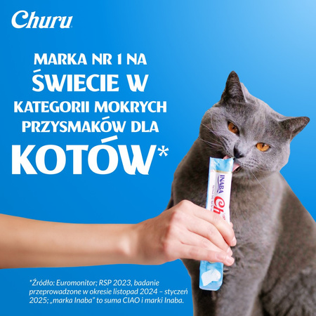 Inaba Cat Churu 160x14g (2240g) Kremowy Przysmak Dla Kota Pasta Mix z Tuńczykiem i Kurczakiem