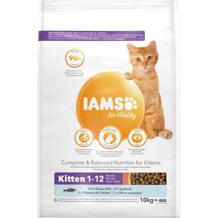 Sucha Karma Iams for Vitality Dla Kociąt Z Rybami Oceanicznymi 10kg