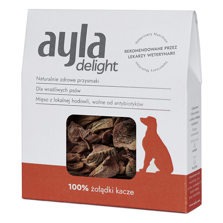 Ayla Delight Żołądki Kacze 28g Liofilizowany Przysmak Dla Psa 100% Mięsa
