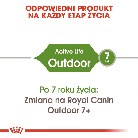 Royal Canin Outdoor 2kg Sucha Karma Dla Kotów Dorosłych Wychodzących Na Zewnątrz