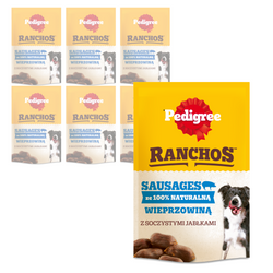 Pedigree Ranchos Sausages 7x60g Naturalny Przysmak dla Psa Z Wieprzowiną I Soczystymi Jabłkami