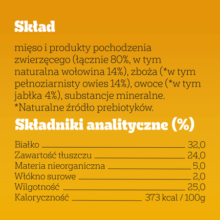 Pedigree Ranchos Cubes z Wołowiną 70g Treserki Przysmak Dla Psa