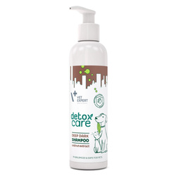 Vet Expert Detox Care Deep Dark Shampoo 250ml Szampon Dla Psów i Kotów o Ciemnym i Czarnym Ubarwieniu Sierści