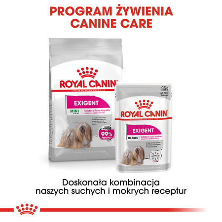 Royal Canin CCN Mini Exigent 1kg Karma Sucha Dla Psów Dorosłych Ras Małych Wybrednych