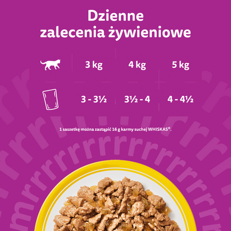 Whiskas Adult Drobiowa Uczta 120x85g Mokra Karma Dla Dorosłego Kota w Galaretce z Kurczakiem Kaczką Drobiem Indykiem