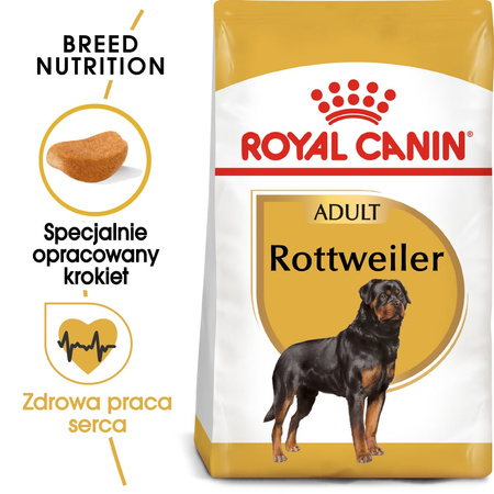 Royal Canin BHN Rottweiler Adult 12kg Karma Sucha Dla Psów Dorosłych Rasy Rottweiler