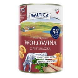 Baltica Wołowina z Pietruszką 400g Monoproteinowa Hipoalergiczna Bezzbożowa Mokra Karma Dla Psa