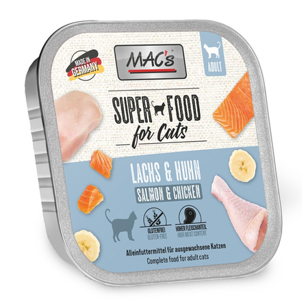 MAC's Cat Multipack 6x100g Bezzbożowa Mokra Karma Dla Kota Kurczak Kaczka Indyk Łosoś Królik Wołowina