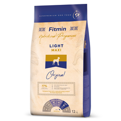 Fitmin Maxi Light z Drobiem 12kg Sucha Karma Dla Psów Dużych Ras z Nadwagą i Otyłością