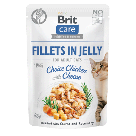 BRIT CARE Karma Premium dla Kotów w Galaretce Zestaw 12x85g