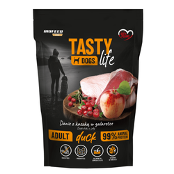 Biofeed Tasty Dogs Life z Kaczką w Galaretce 500g Bezzbożowa Mokra Karma Dla Psa