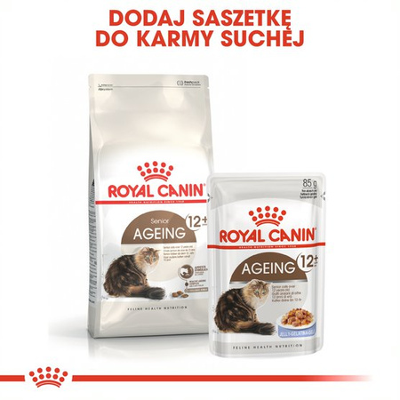 Royal Canin Ageing +12 Senior 4kg Karma Sucha Dla Kotów Dojrzałych Powyżej 12 Roku Życia