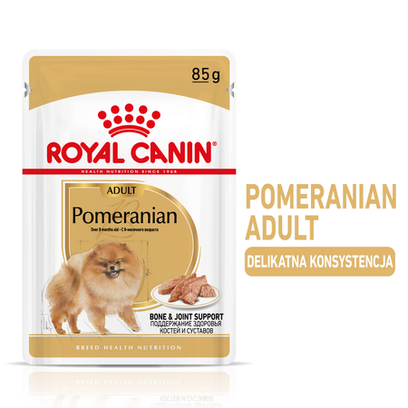 Royal Canin Pomeranian Adult 12x85g Karma Mokra, Pasztet Dla Psów Dorosłych Rasy Szpic Miniaturowy
