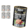 Super Rafi Cat 5x400g Bezzbożowa Mokra Karma Dla Kotów Sterylizowanych Z Perliczką I Sercami Z Kaczki