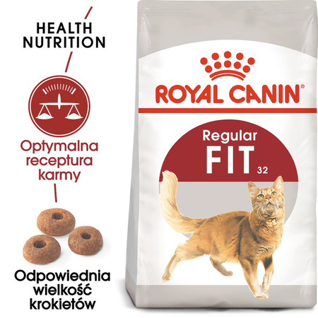 Royal Canin Regular Fit 32 Adult 10kg Karma Sucha Dla Kotów Dorosłych Wspierająca Idealną Kondycję
