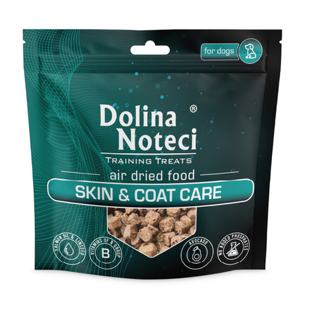 Dolina Noteci Training Treats Skin and Coat Care 130g Przysmak Treningowy Dla Psa Wsparcie Funkcji Skóry