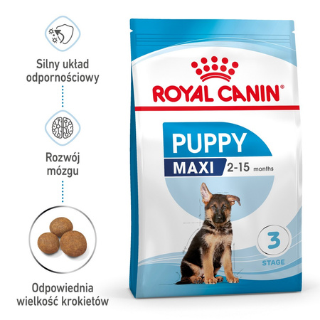 Royal Canin Maxi Puppy 2x15kg Karma Sucha Dla Szczeniąt, Od 2 Do 15 Miesiąca Życia, Ras Dużych