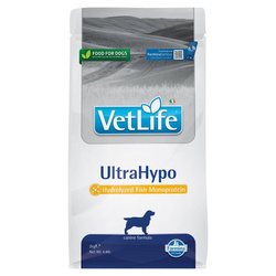 Vet Life Ultrahypo Dog 2kg Sucha Karma Dla Psa z Alergiami Pokarmowymi i Nawracającymi Biegunkami