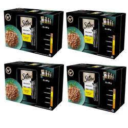 Sheba Delikatesse in Gelee Smaki Drobiowe 4 sztuki 12x85g