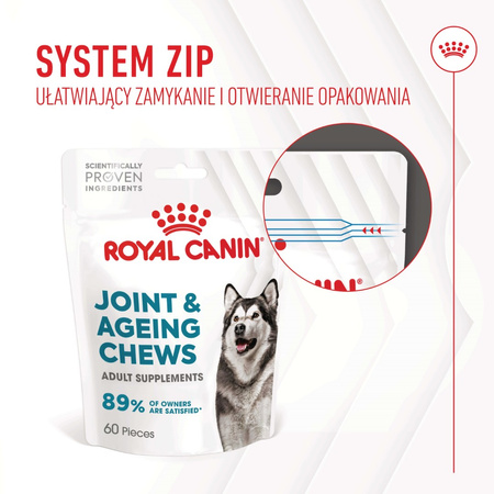 Royal Canin Supplements Dog Joint & Ageing 240g Suplementy Dla Psów Dorosłych W Postaci Przysmaków Wspierające Prawidłowe Funkcjonowanie Stawów