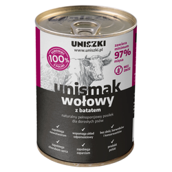 Uniszki Unismak 400g Bezzbożowa Mokra Karma Dla Psa Z Wołowiną I Batatem