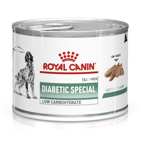 Royal Canin Veterinary VHN Dog Diabetic Low Carbohydrate Loaf S/O 195g Mokra Karma Pasztet Dla Psów Kontrola Cukru